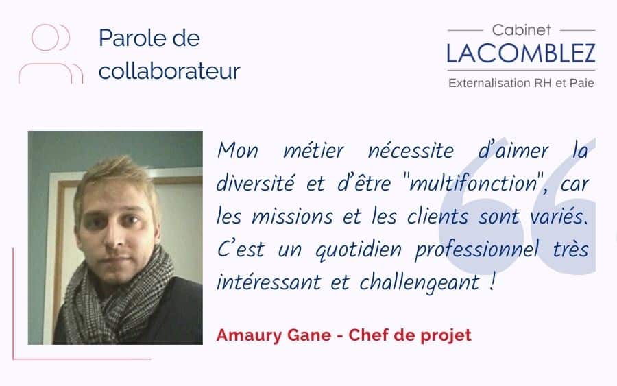 Témoignage d’Amaury Gane, Chef de projet RH chez Cabinet Lacomblez