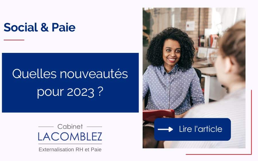 Nouveautés sociales et paie en janvier 2023